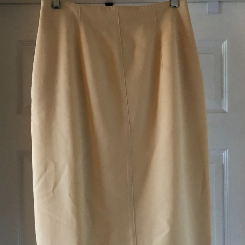Liz Claiborne Cream Wool Skirt